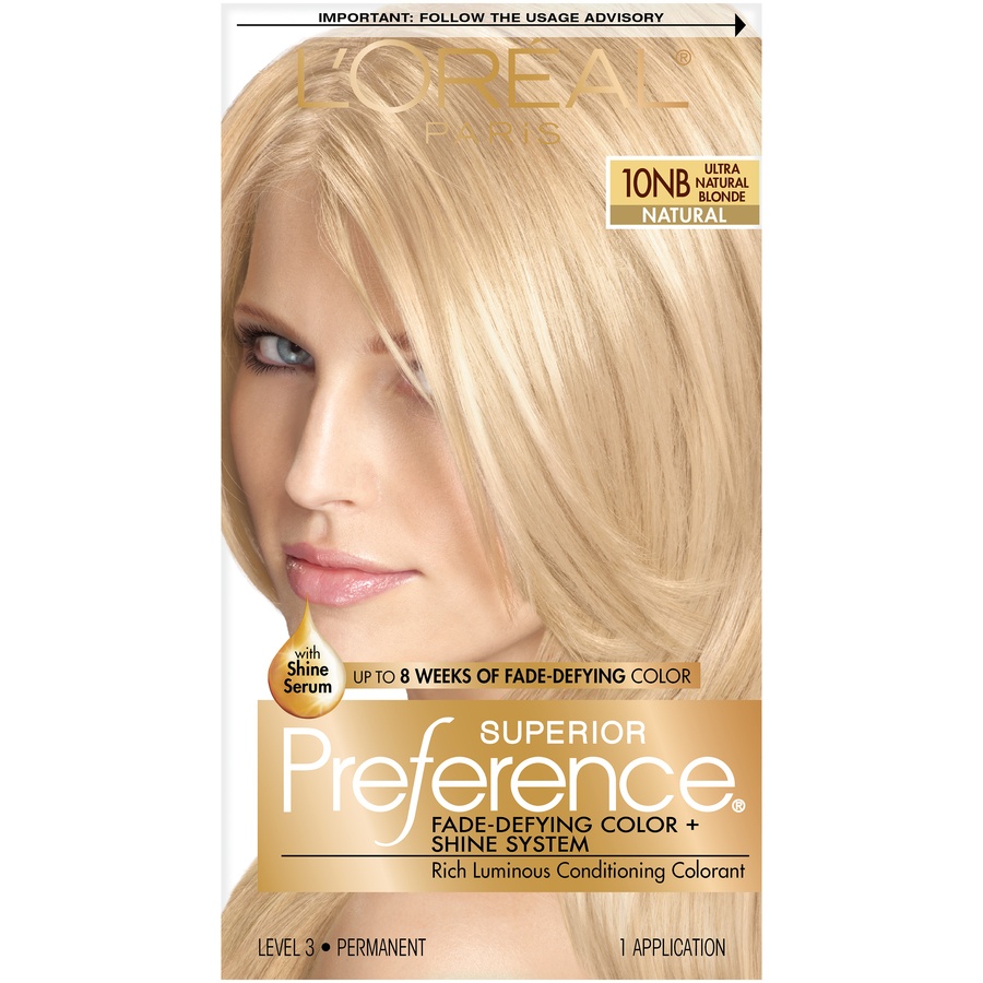 slide 3 of 8, L'Oréal Superior Preference Fade-Defying Color + Shine System - 10NB Ultra Natural Blonde, 1 ct