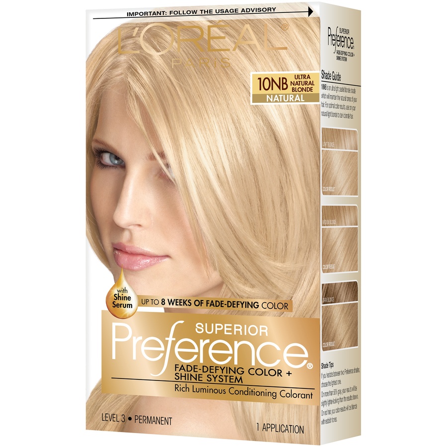 slide 5 of 8, L'Oréal Superior Preference Fade-Defying Color + Shine System - 10NB Ultra Natural Blonde, 1 ct