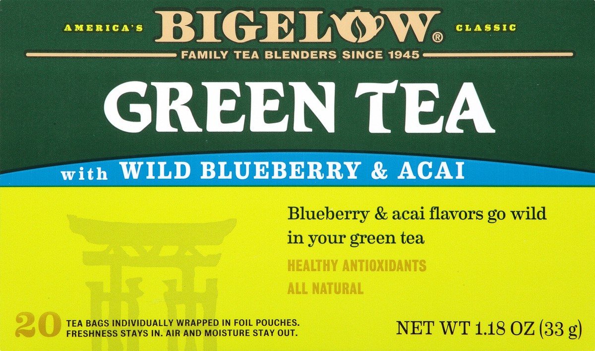 slide 12 of 12, Bigelow Blueberry Acai Green Tea - 20 ct, 20 ct