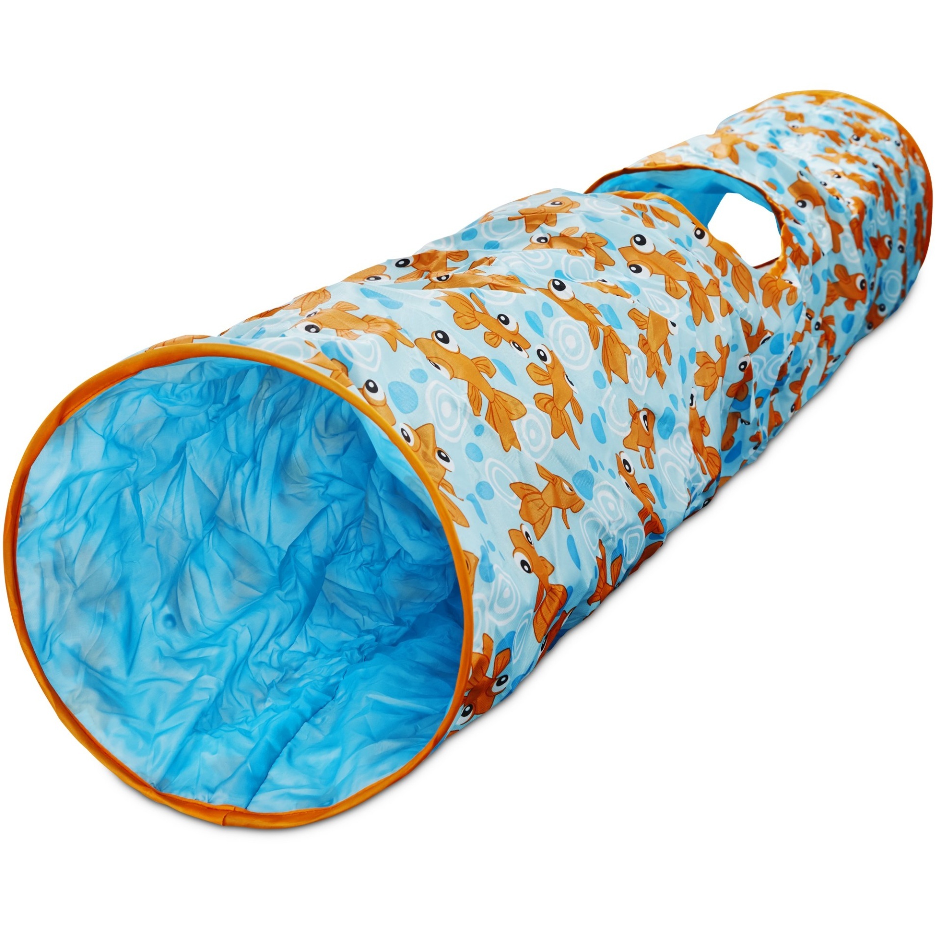 slide 1 of 1, Leaps & Bounds Peek-A-Boo Pipe Cat Tunnel, 1 ct