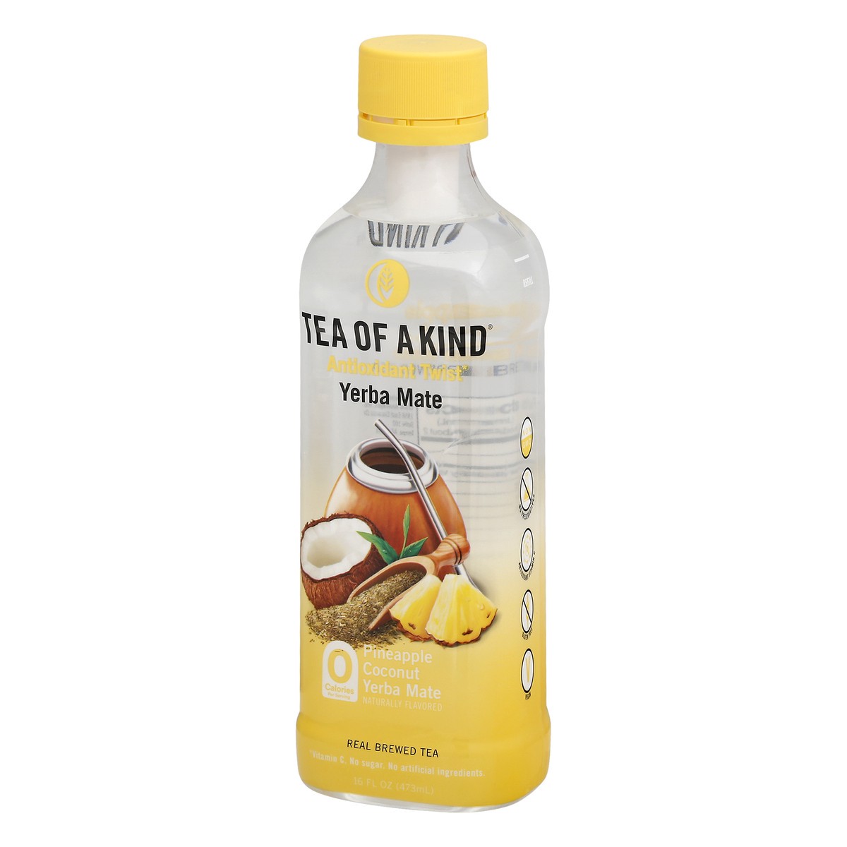 slide 3 of 9, Tea of a Kind Antioxidant Twist Pineapple Coconut Yerba Mate 16.0 oz, 16 oz