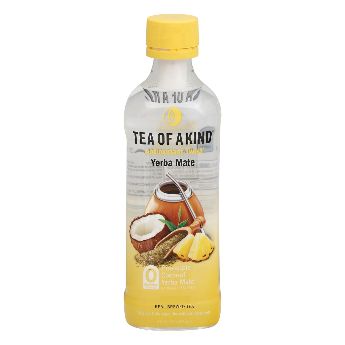 slide 1 of 9, Tea of a Kind Antioxidant Twist Pineapple Coconut Yerba Mate 16.0 oz, 16 oz