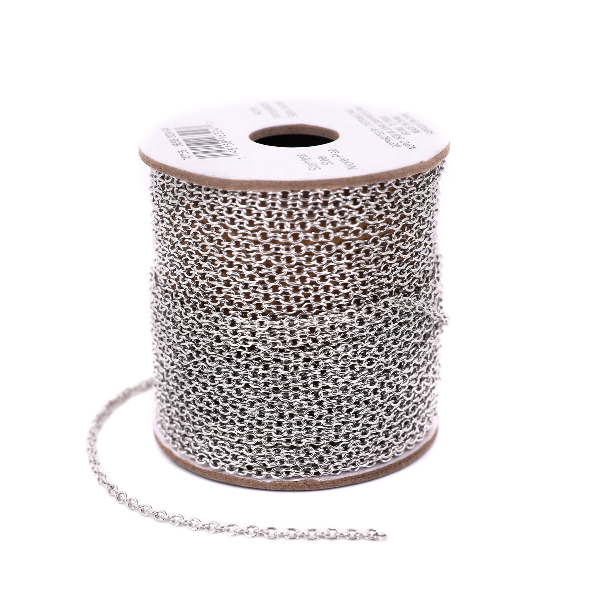 slide 3 of 4, 9.4yd. Stainless Steel Cable Chain Spool By Bead Landing, 9.4 yd