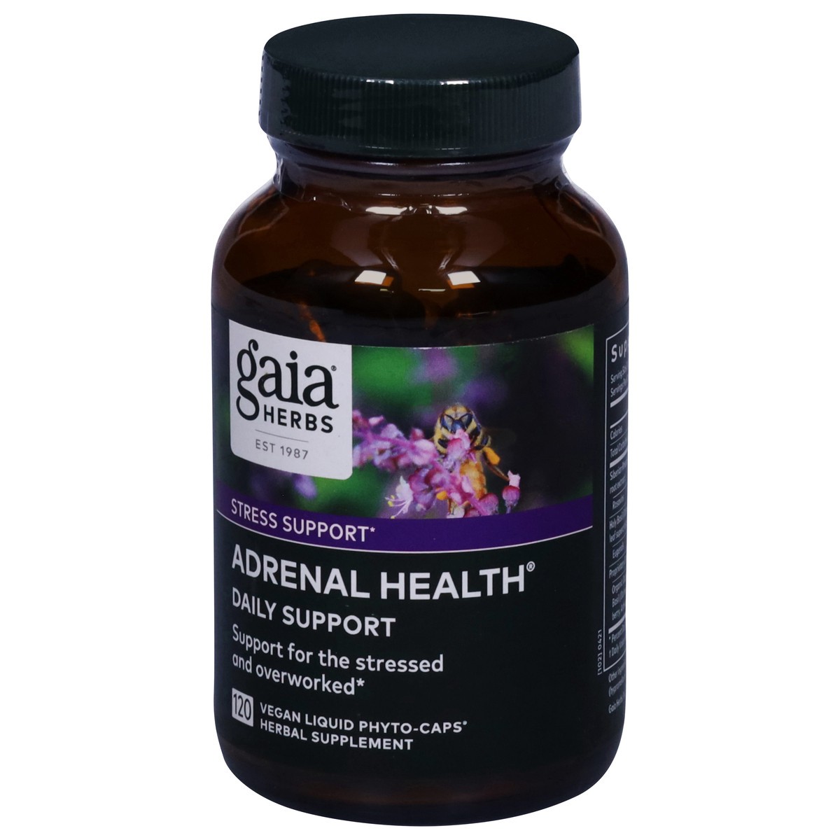 slide 2 of 12, Gaia Herbs Stress Support Adrenal Health 120 Vegan Liquid Phyto-Caps, 120 ct