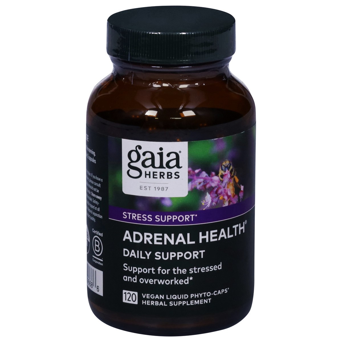 slide 7 of 12, Gaia Herbs Stress Support Adrenal Health 120 Vegan Liquid Phyto-Caps, 120 ct