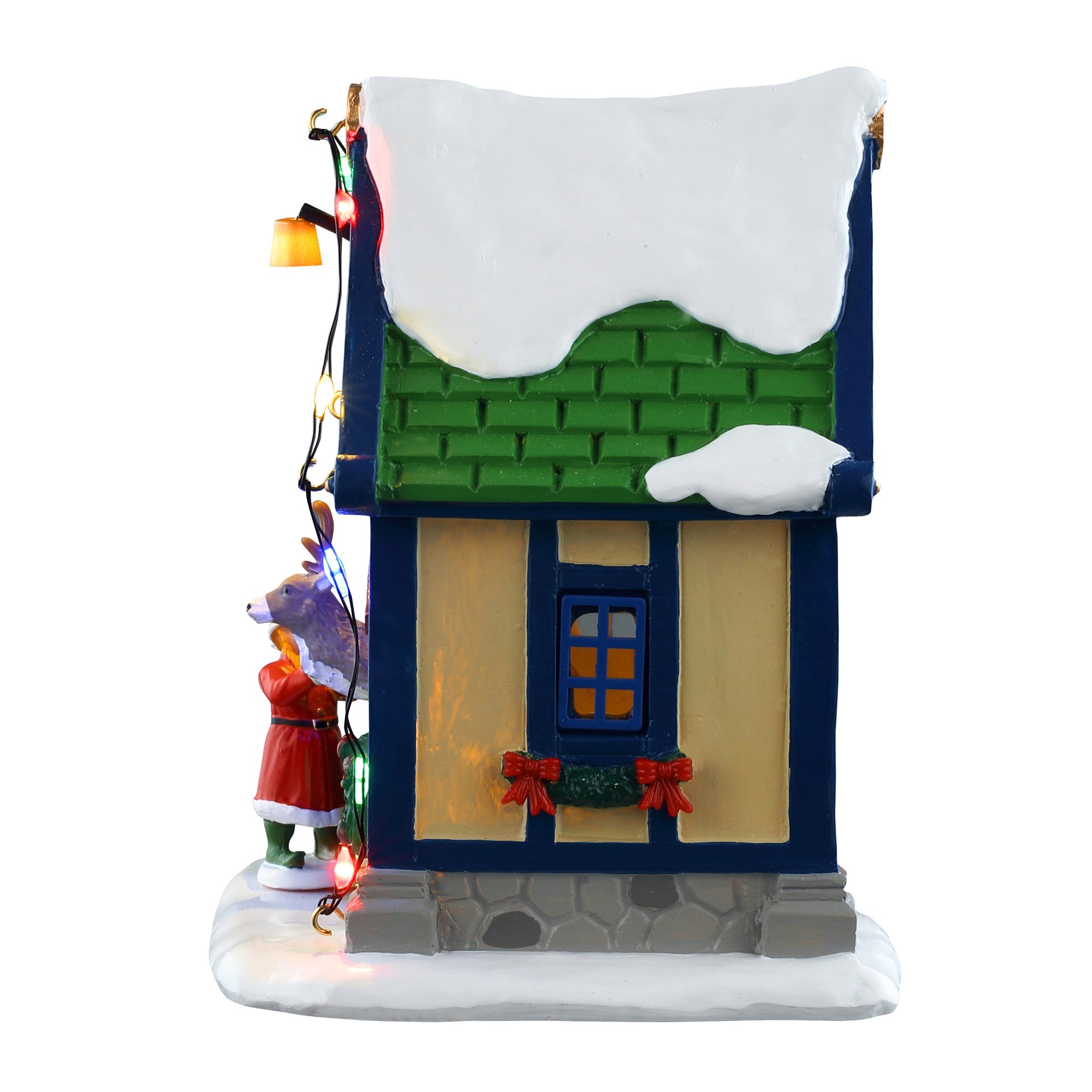 slide 3 of 4, Lemax Santa's Wonderland Vixen's Den, 4.96 in x 3.54 in x 3.78 in