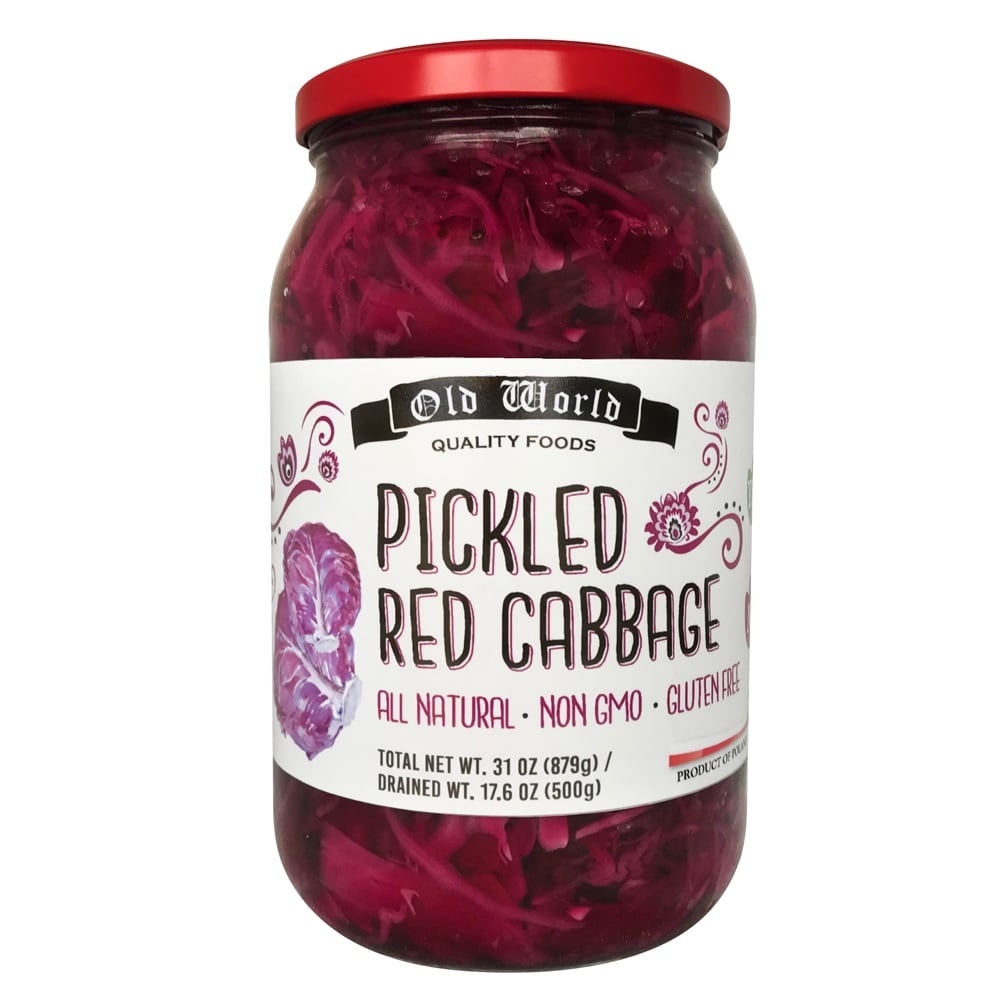 slide 1 of 1, Old World Pickled Red Cabbage, 31 oz