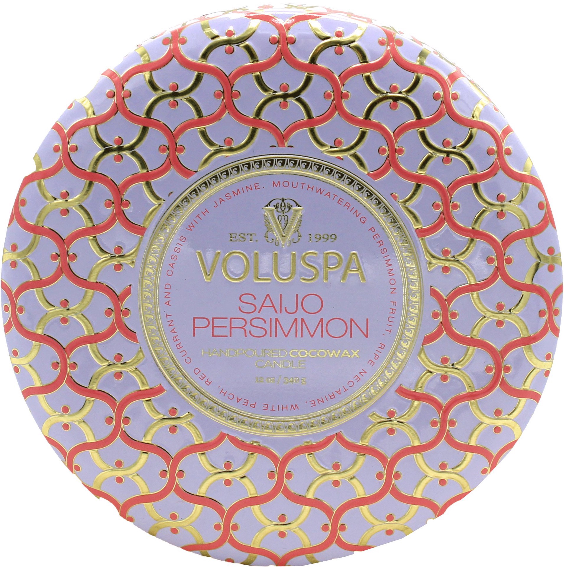 slide 1 of 1, Voluspa Saijo Persimmon 3 Wick Tin, 1 ct
