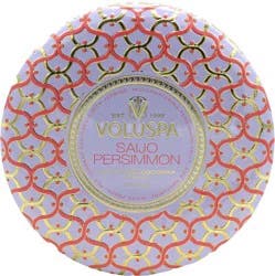 Voluspa Saijo Persimmon 3 Wick Tin