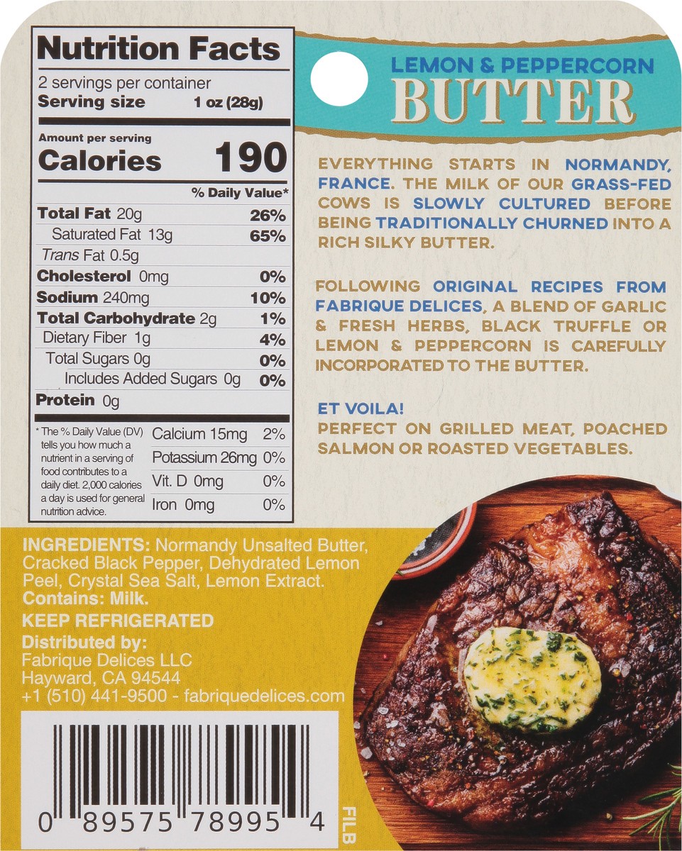 slide 4 of 13, Isigny Ste Mere Lemon & Peppercorn Butter 2 oz, 2 oz