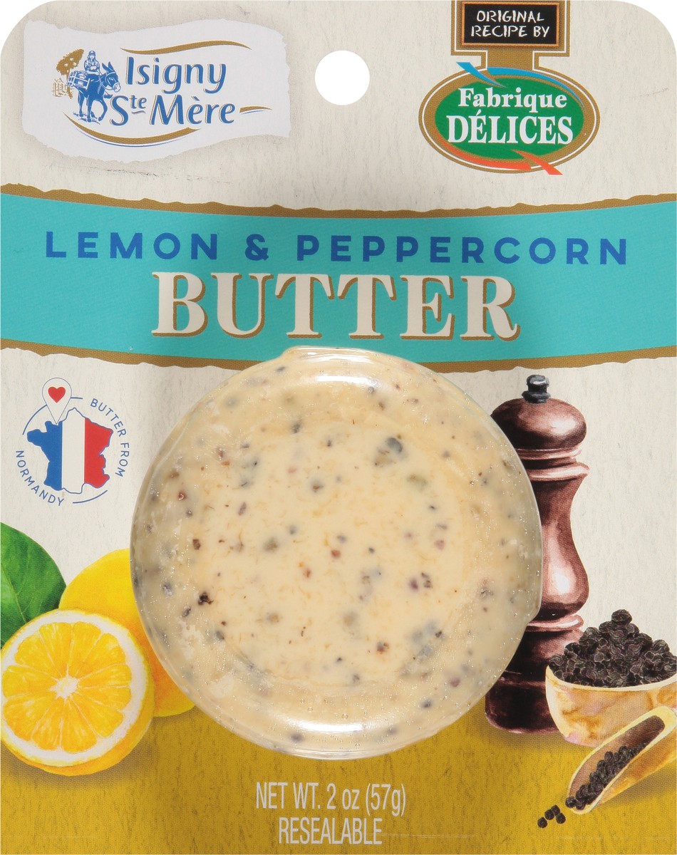 slide 6 of 13, Isigny Ste Mere Lemon & Peppercorn Butter 2 oz, 2 oz