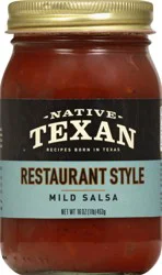 Native Texan Mild Restaurant Style Salsa 16 oz