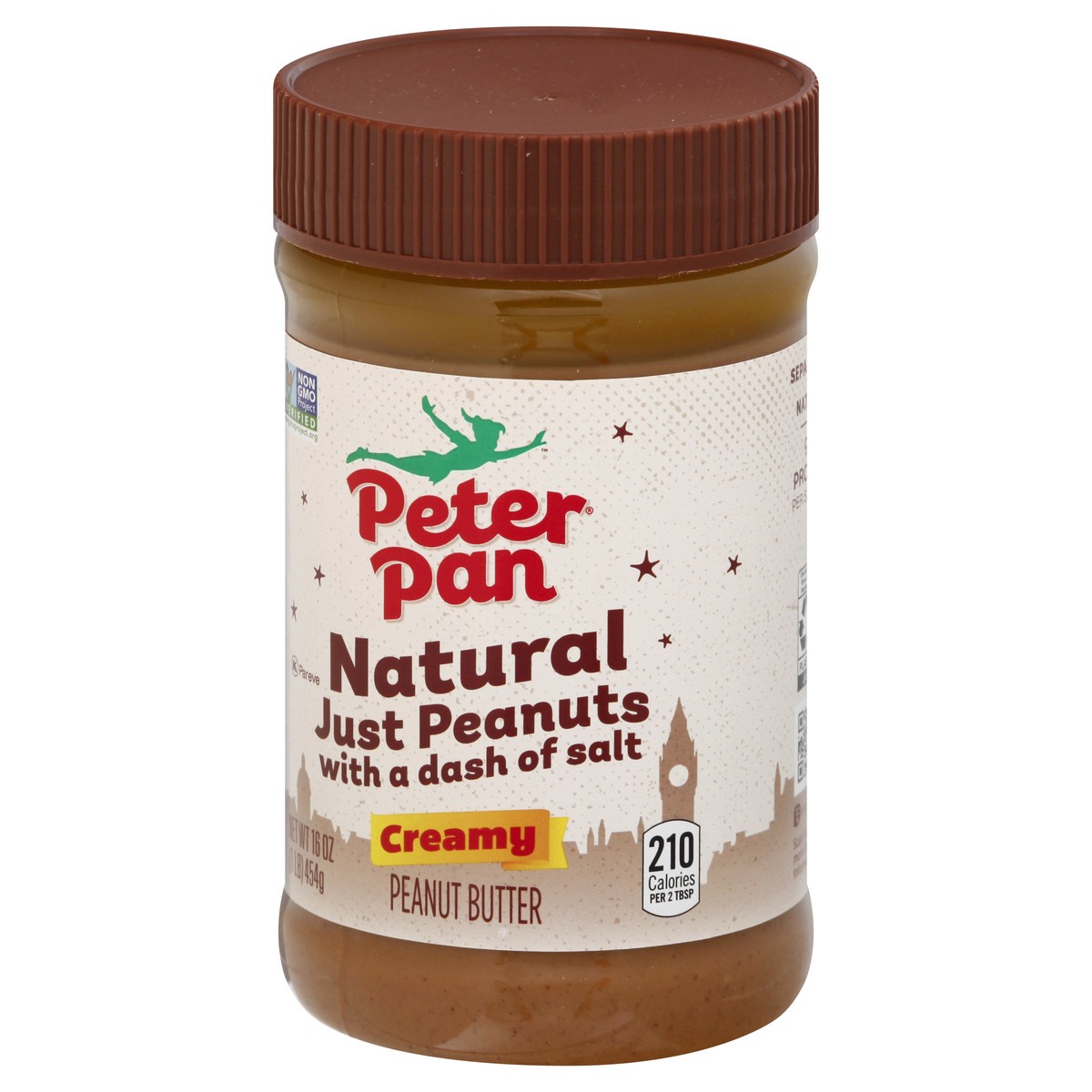 slide 9 of 9, Peter Pan Natural Stir-In Creamy Peanut Butter, 16 oz., 16 oz