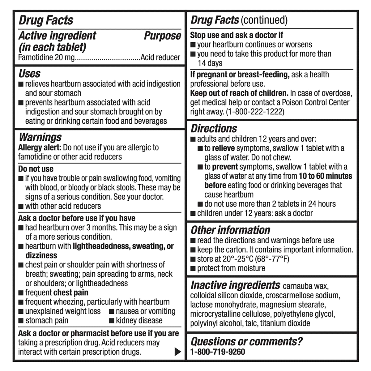 slide 17 of 25, Meijer Maximum Strength Heartburn Relief Famotidine Tablets, 20 mg, 25 ct