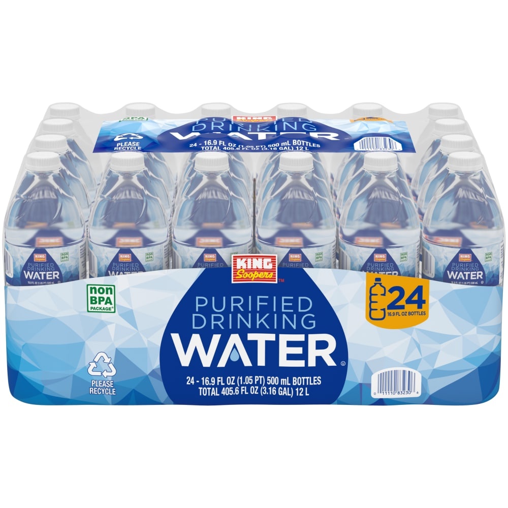 slide 1 of 1, King Soopers Drinking Water - 24 ct; 16.9 fl oz, 24 ct; 16.9 fl oz