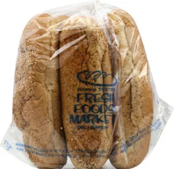 Harris Teeter Sub Sandwich Wheat Bread Rolls