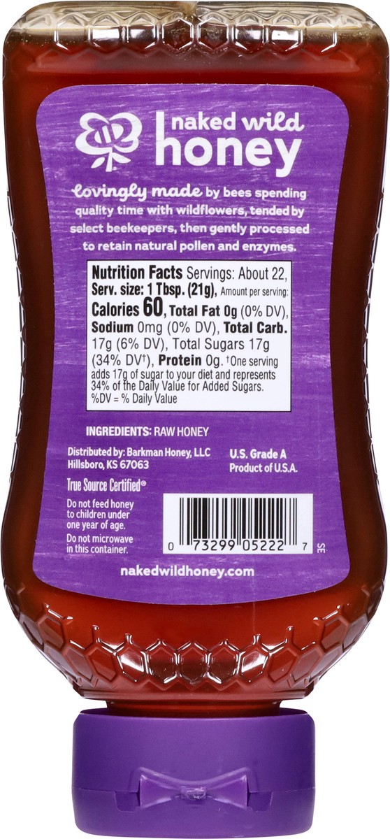 slide 5 of 9, Naked Wild Honey Southeast Raw & Unfiltered Honey 16 oz, 16 oz