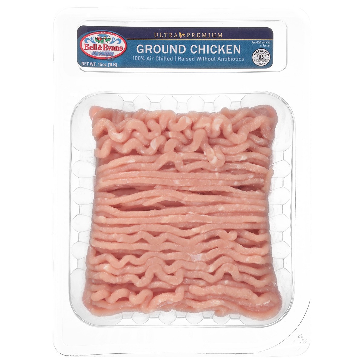 slide 1 of 14, Bell & Evans Ground Chicken, 16 oz