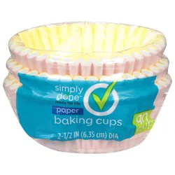 Simply Done 2.5 Inches Paper Baking Cups 90 ct