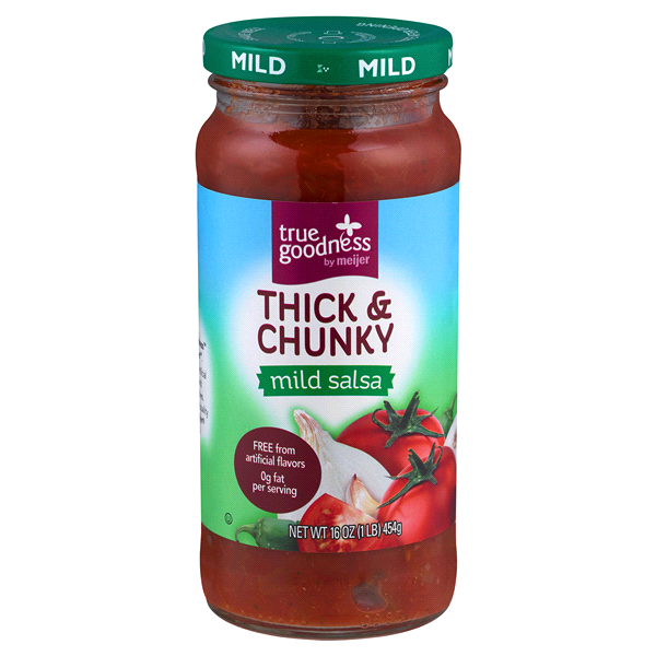 slide 1 of 3, True Goodness Thick & Chunky Mild Salsa, 16 oz