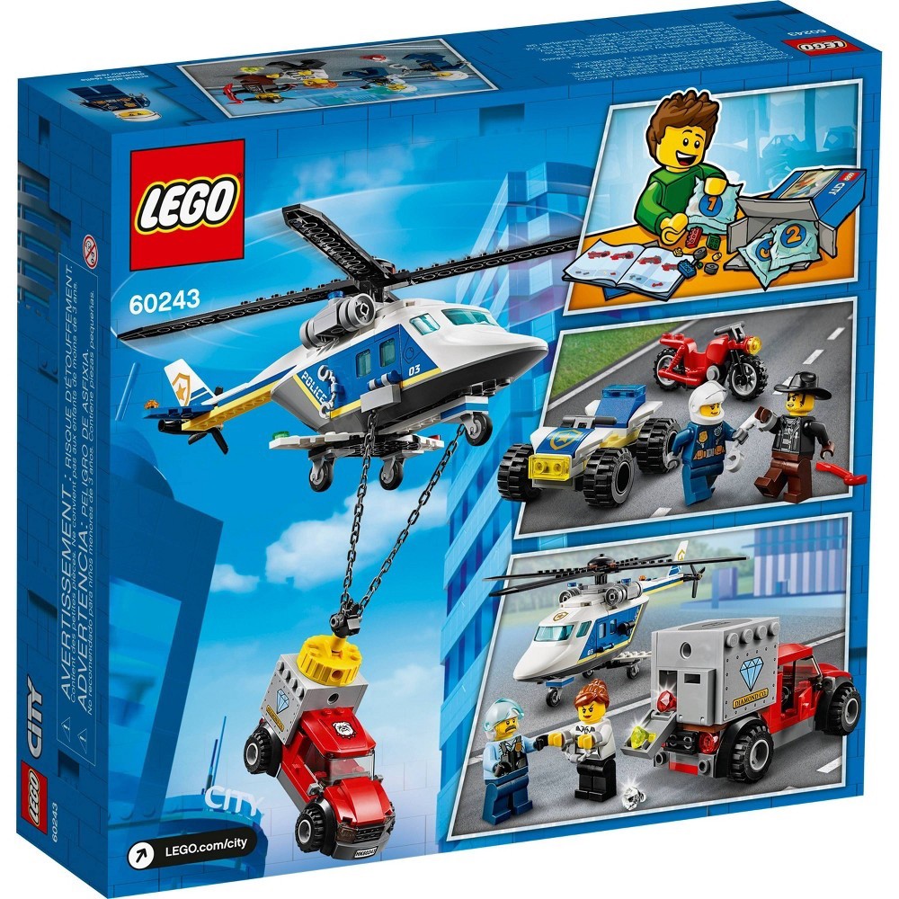 slide 5 of 7, LEGO City Police Helicopter Chase Building Sets for Kids 60243, 1 ct