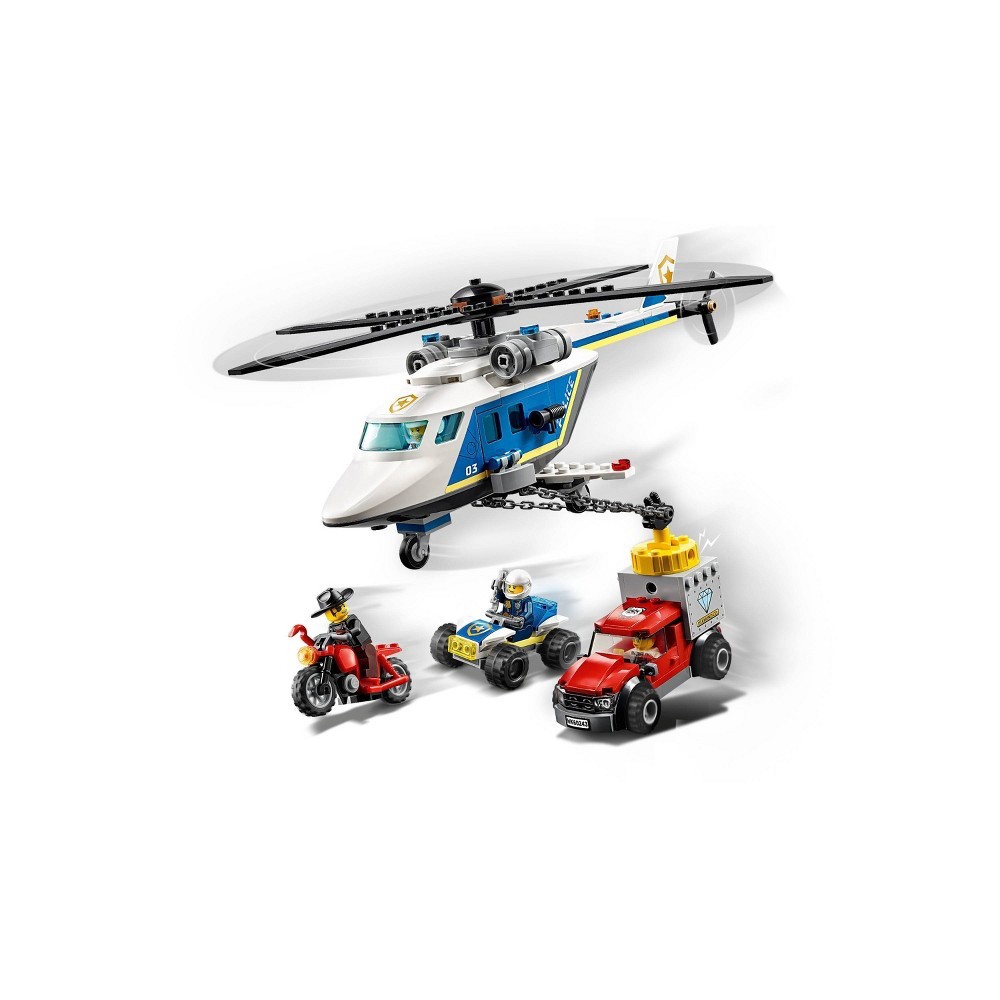 slide 6 of 7, LEGO City Police Helicopter Chase Building Sets for Kids 60243, 1 ct