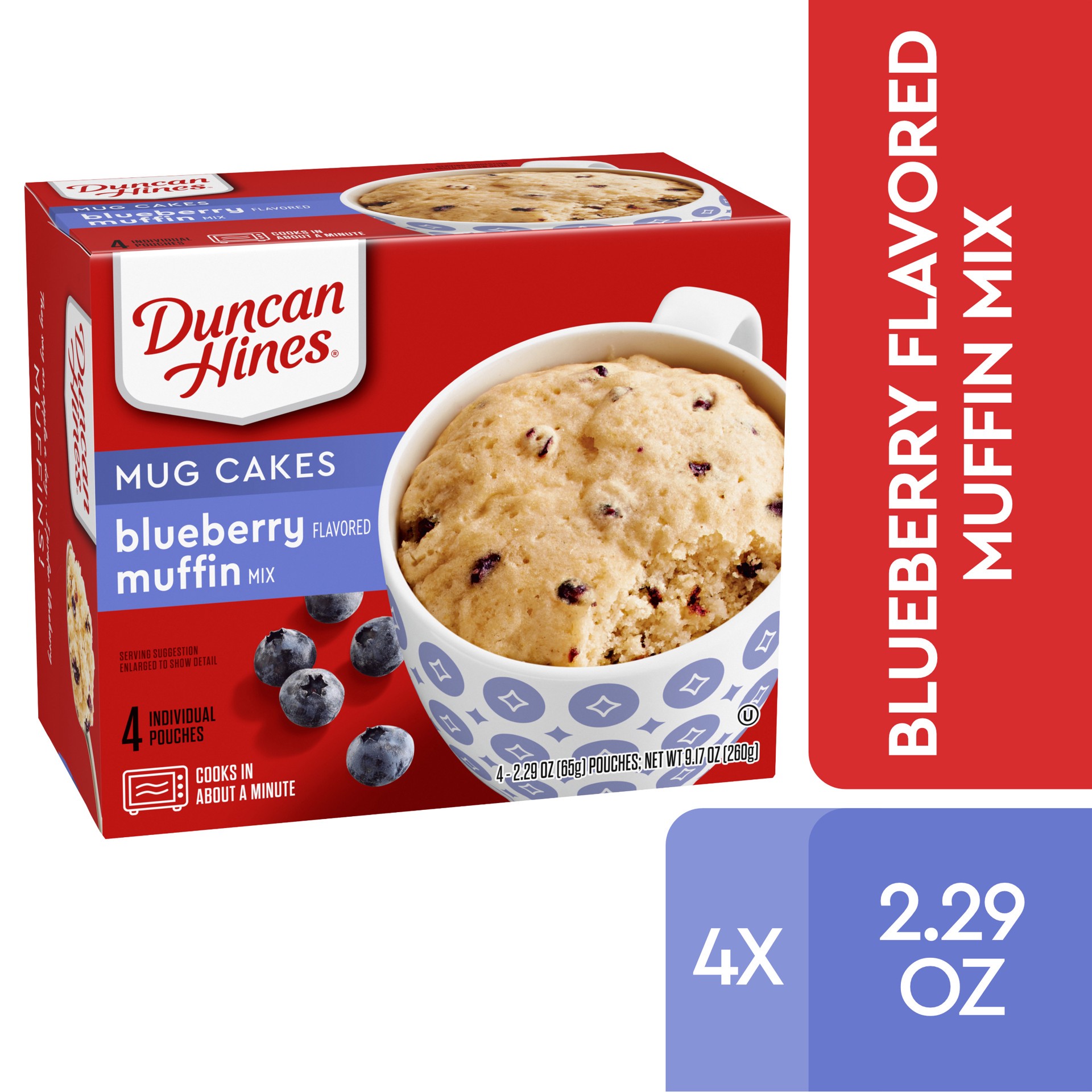 slide 1 of 9, Duncan Hines Blueberry Muffin Mix, 9.17 oz