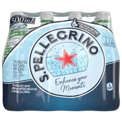 S.Pellegrino S. Pellegrino Sparkling Natural Mineral Water, 16.9 fl oz plastic water bottles (12 pack)