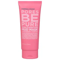 Formula 10.0.6 Pores Be Pure Skin-Clarifying Strawberry + Yarrow Mud Mask 3.4 fl oz
