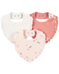 Carter's Carters Baby 3-Pack Bandana Bibs Pink OSZ