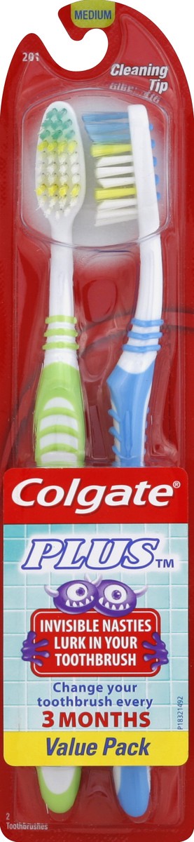 slide 1 of 1, Colgate Toothbrushes 2 ea, 2 ct