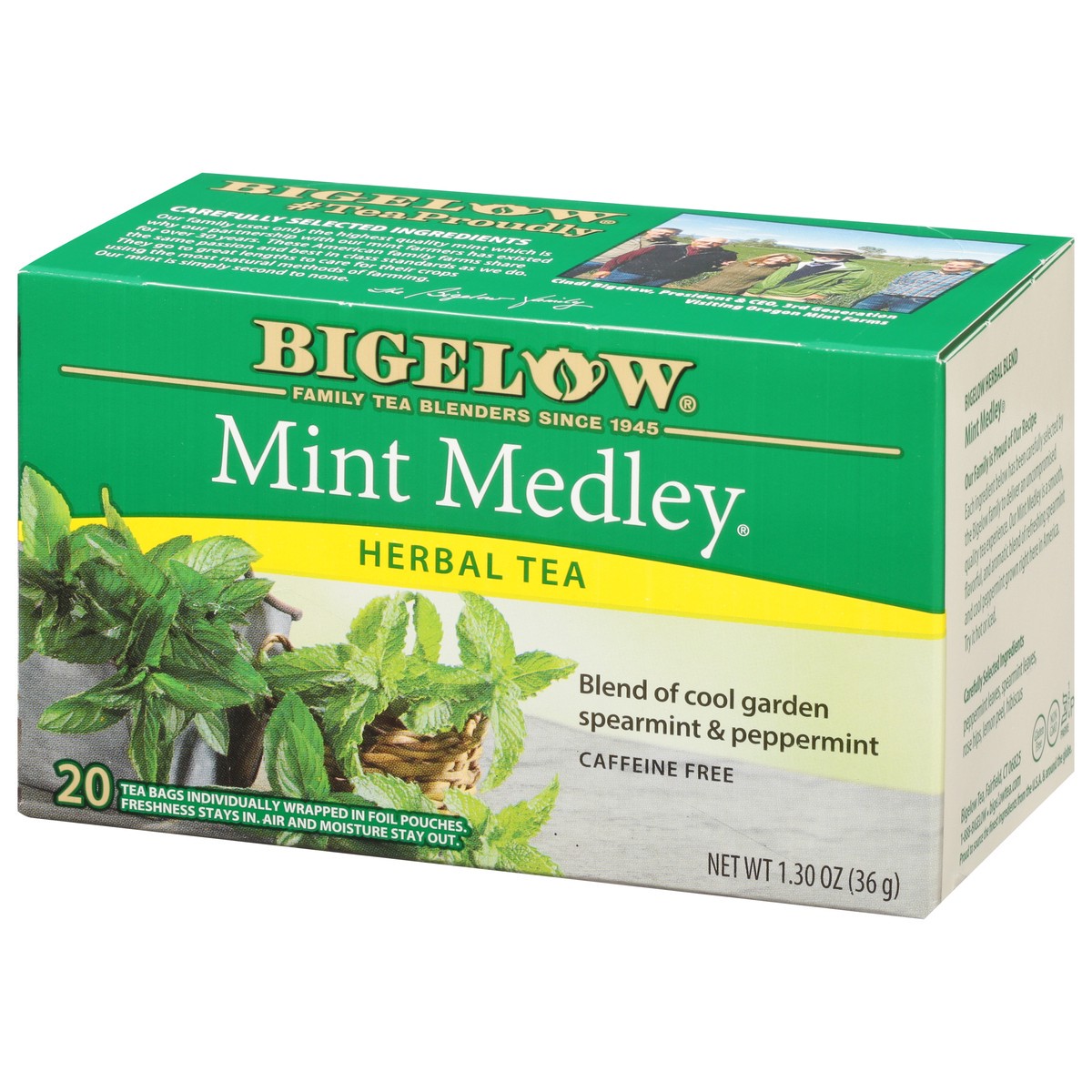 slide 3 of 9, Bigelow Mint Medley Herbal Tea Bags, 20 ct
