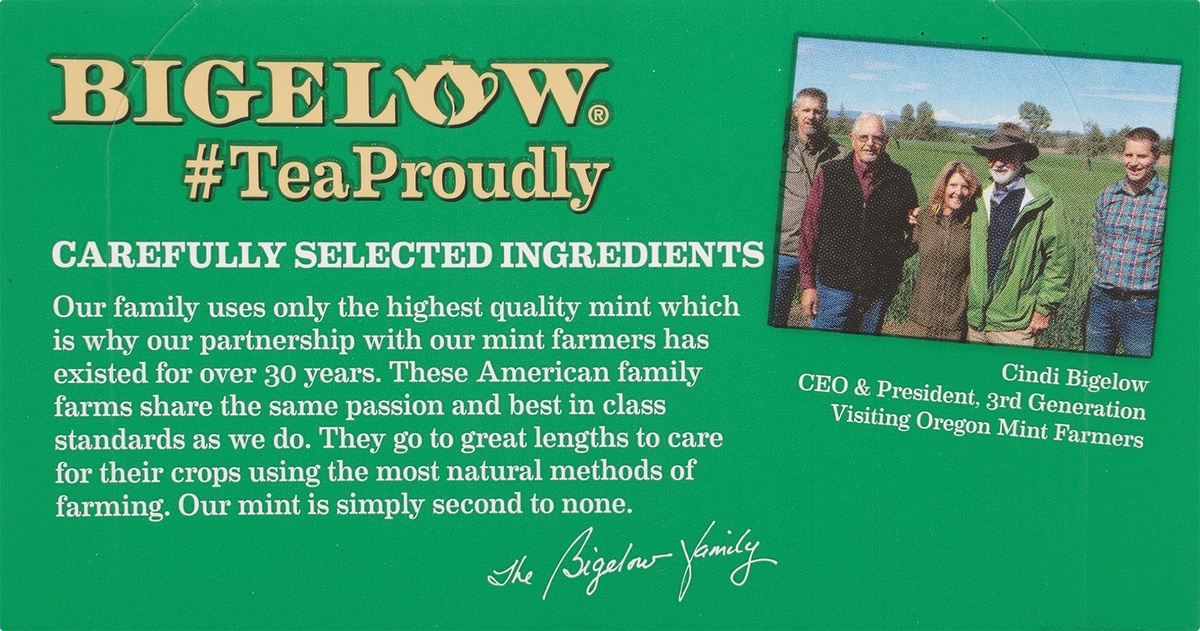 slide 5 of 9, Bigelow Herbal Tea Mint Medley Caffeine Free Tea Bags, 20 ct