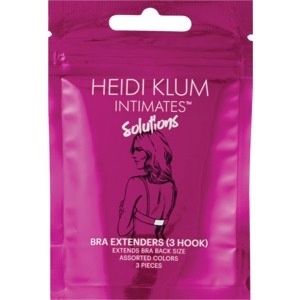 slide 1 of 1, Heidi Klum Bra Back Extenders 3 Hook, 3 ct