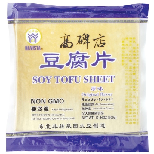 slide 1 of 1, Havista Original Flavor Soy Tofu Sheets, 17.64 oz