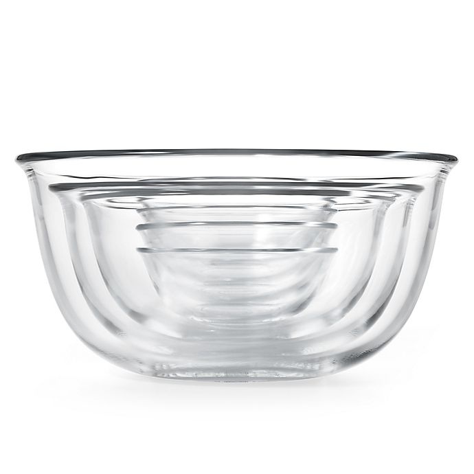 slide 2 of 5, OXO Good Grips Clear Glass Mixing Bowl Set, 7 ct