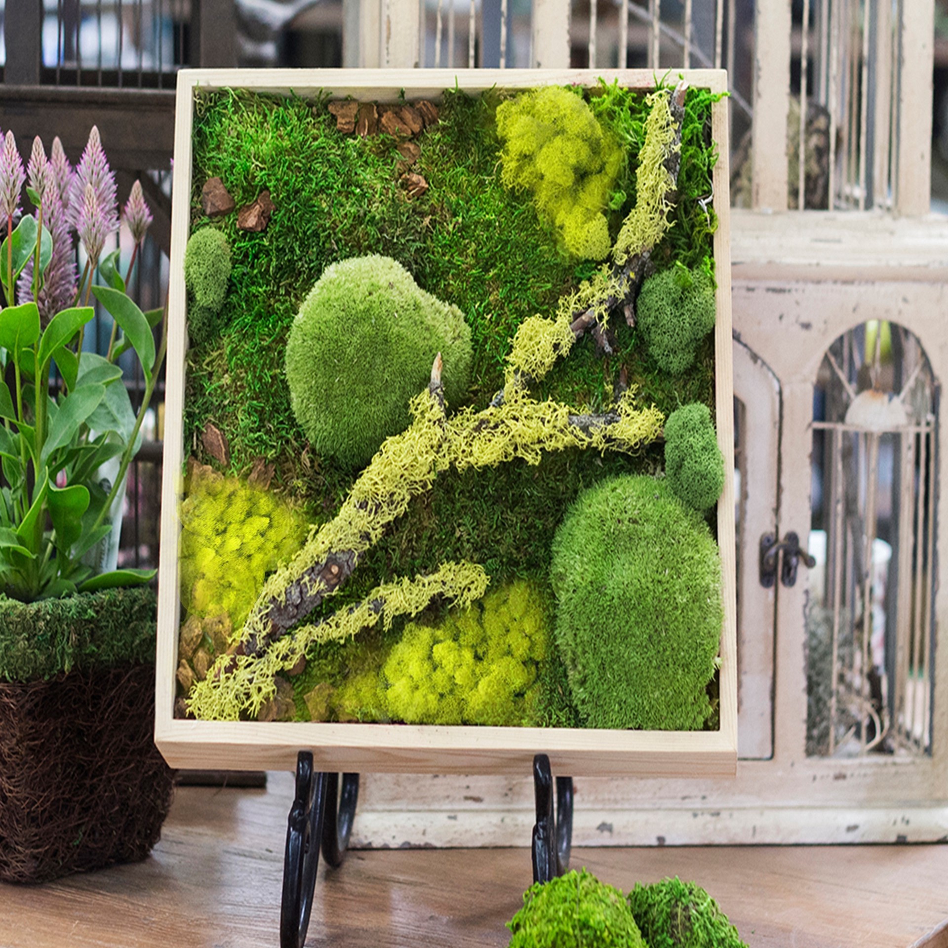 slide 2 of 4, Supermoss Instant Green Sticky All-Purpose Moss Mat, 15 in x 13 in x 1 in