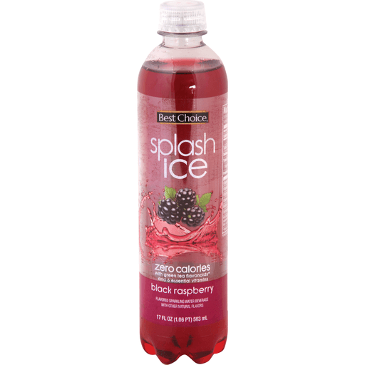 slide 1 of 1, Best Choice Splash Ice Black Raspberry, 17 oz