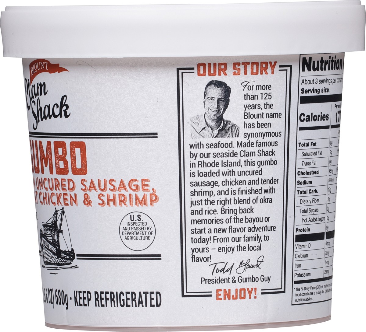slide 9 of 13, Blount Clam Shack Gumbo 24 oz, 24 oz