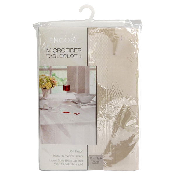 slide 1 of 1, Encore fabric tablecloth fawn 70 round, 1 ct