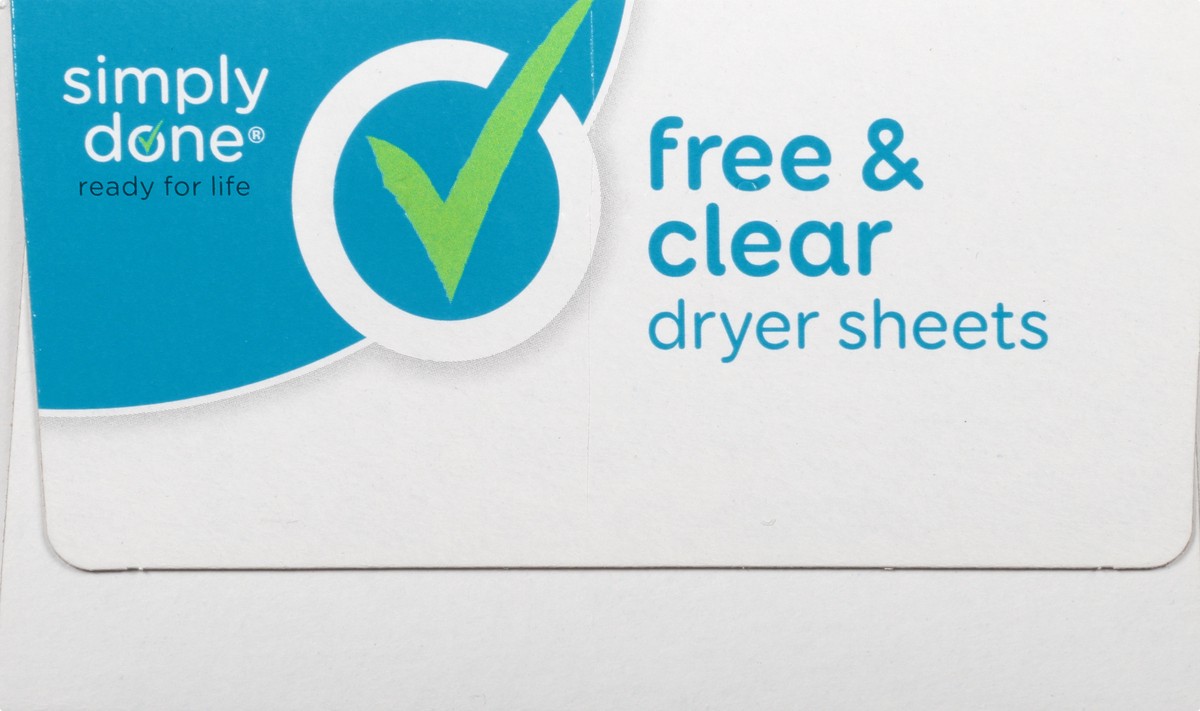 slide 7 of 17, Simply Done Dryer Sheets - Free & Clear, 120 ct