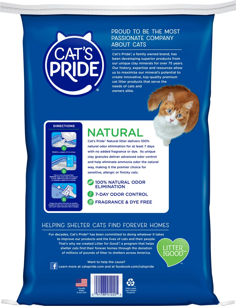 slide 6 of 12, Cat's Pride Premium Natural W/Odor Control Cat Litter 20 Lb Bag, 20 lb