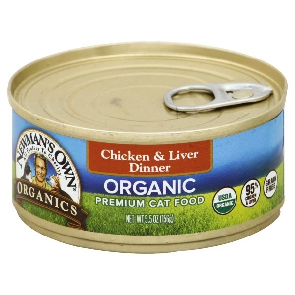 slide 1 of 1, Newman's Own Chicken & Liver Grain-Free Wet Cat Food, 5.5 oz