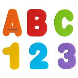 Munchkin 18 M+ Bath Letters & Numbers 36 Pieces