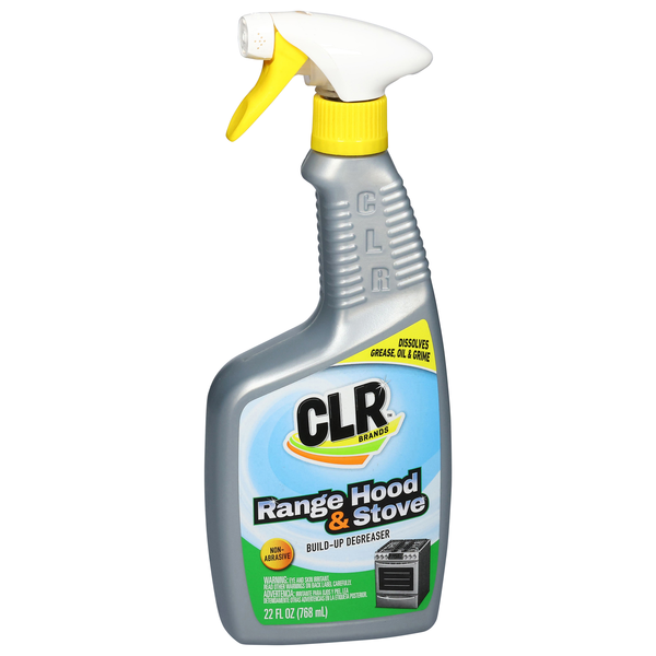 slide 1 of 1, CLR Brands Range Hood & Stove Build-Up Degreaser 22 fl oz, 22 fl oz