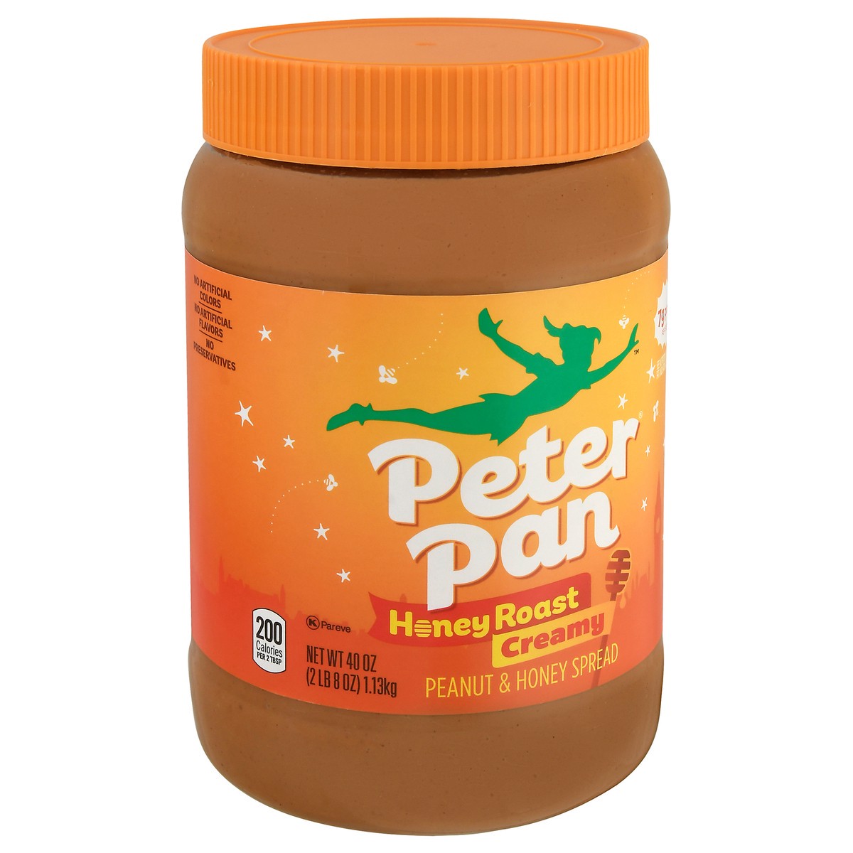 slide 4 of 9, Peter Pan Creamy Honey Roast Peanut Butter Spread, 40 OZ, 40 oz