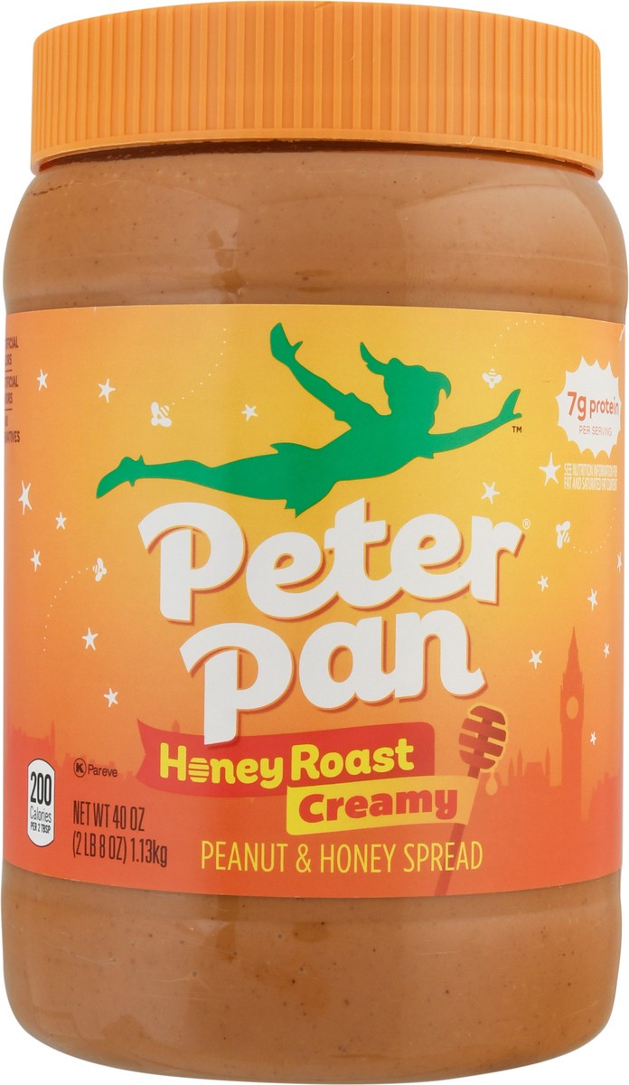 slide 5 of 9, Peter Pan Creamy Honey Roast Peanut Butter Spread, 40 OZ, 40 oz