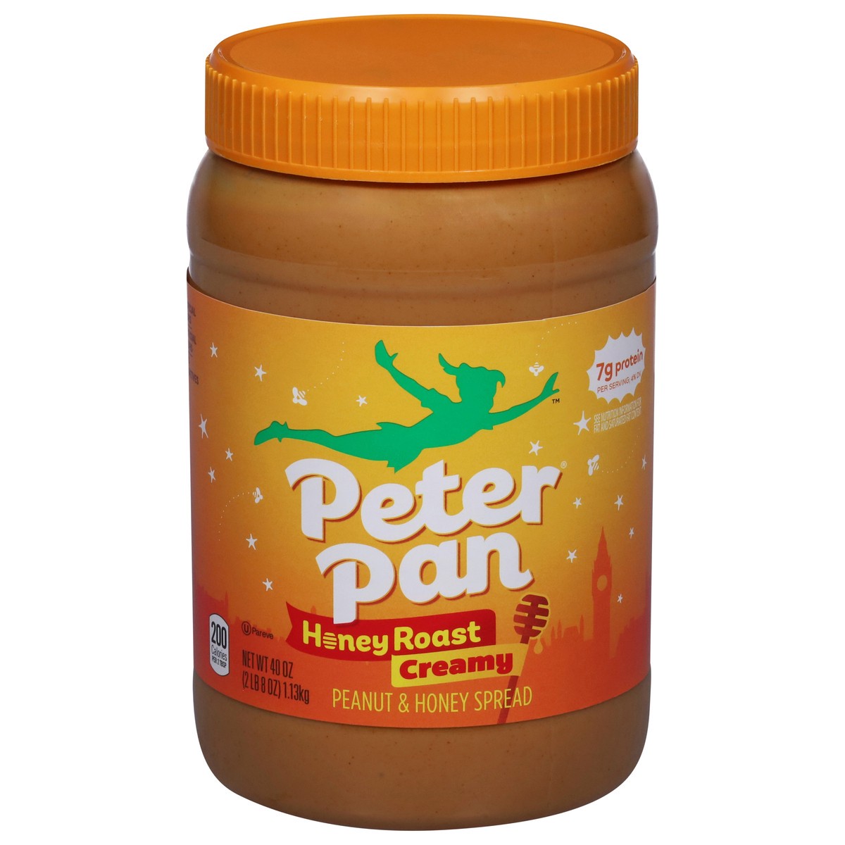 slide 1 of 9, Peter Pan Creamy Honey Roast Peanut & Honey Spread 40 oz, 40 oz