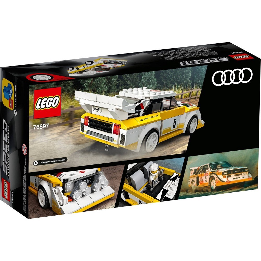 slide 7 of 7, LEGO Speed Champions 1985 Audi Sport Quattro S1 Toy Car Building Kit 76897, 1 ct