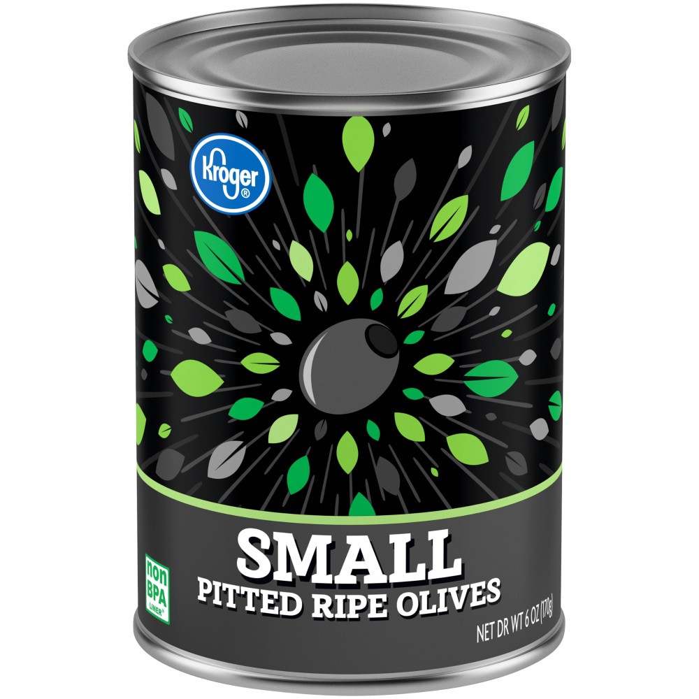 slide 1 of 4, Kroger Small Pitted Ripe Olives, 6 oz